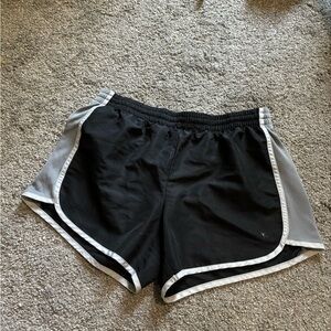 Women's Black and Gray Athletic Shorts